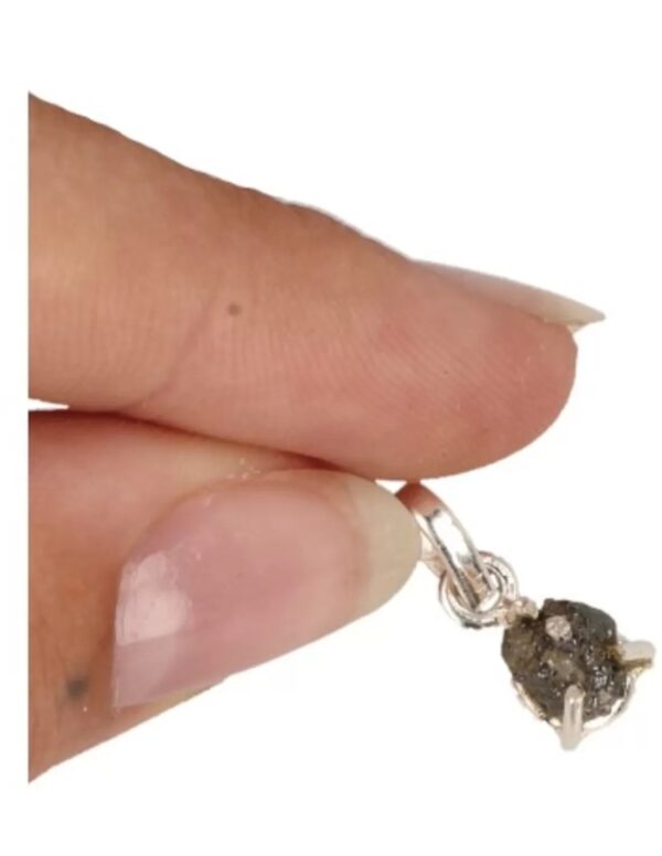 Diamant zilveren hanger ruw - Image 5