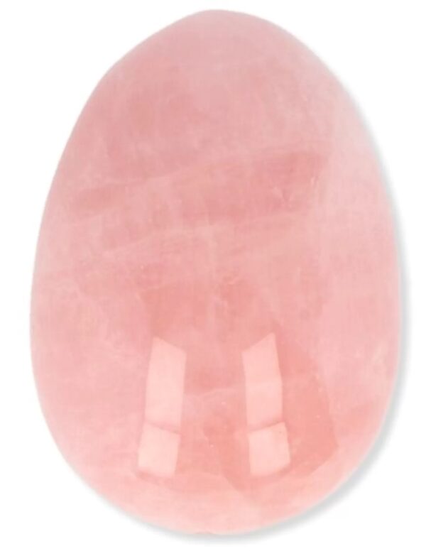 Roze kwarts yoni ei 47x34 mm