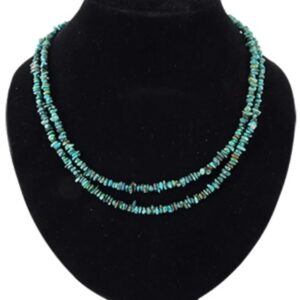Turkoois ketting 5 mm, 89 cm
