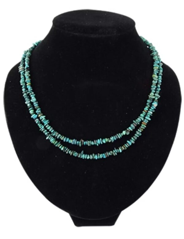 Turkoois ketting 5 mm, 89 cm