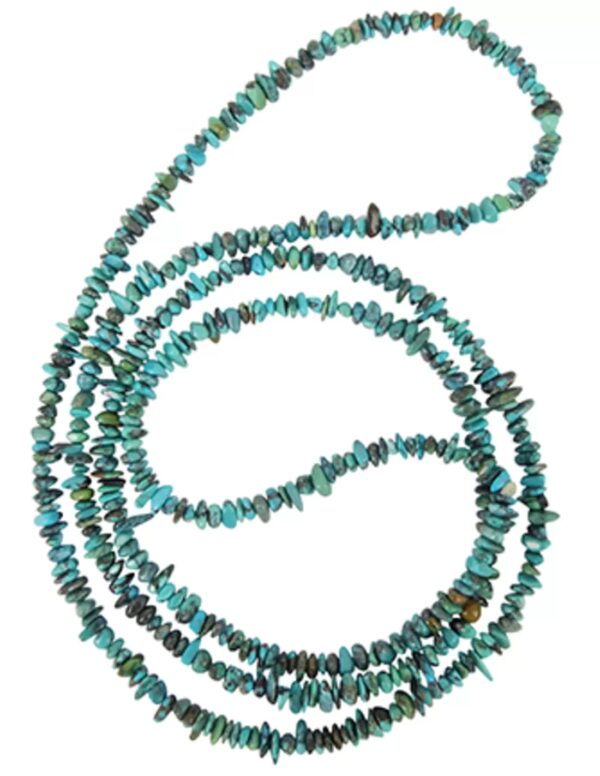 Turkoois ketting 5 mm, 89 cm - Image 2