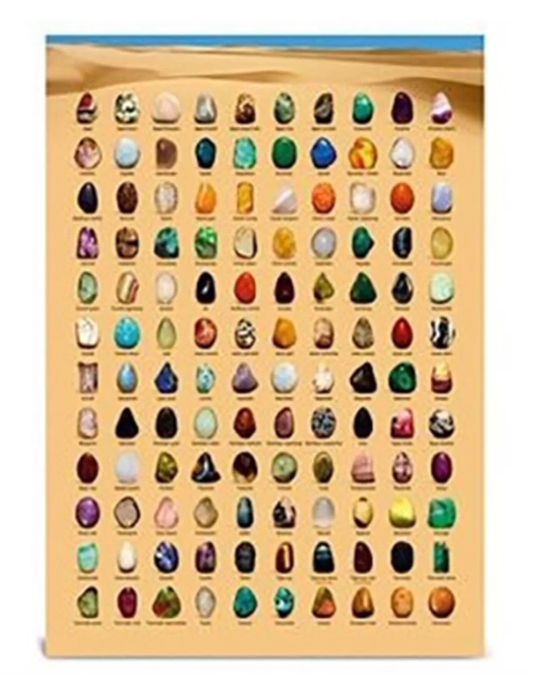 Edelsteen poster A2 Deutsch