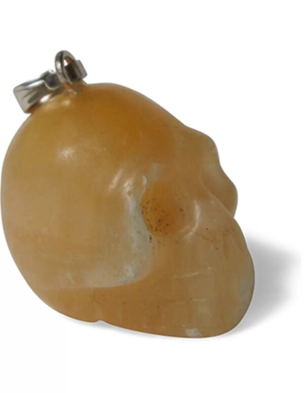 Calciet geel schedelhanger aan koord - Image 2
