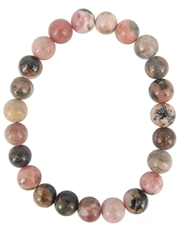 Rhodoniet kralenarmband 8 mm