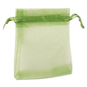 Organza buidel 7x9 groen donker