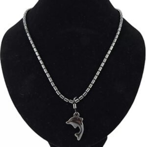 Hematiet ketting dolfijn