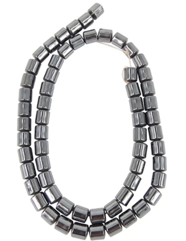 Hematiet kralen streng tonkraal 6 mm