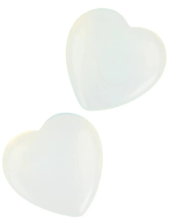 Opaliet edelsteen hart 25 mm (synth) - Image 3