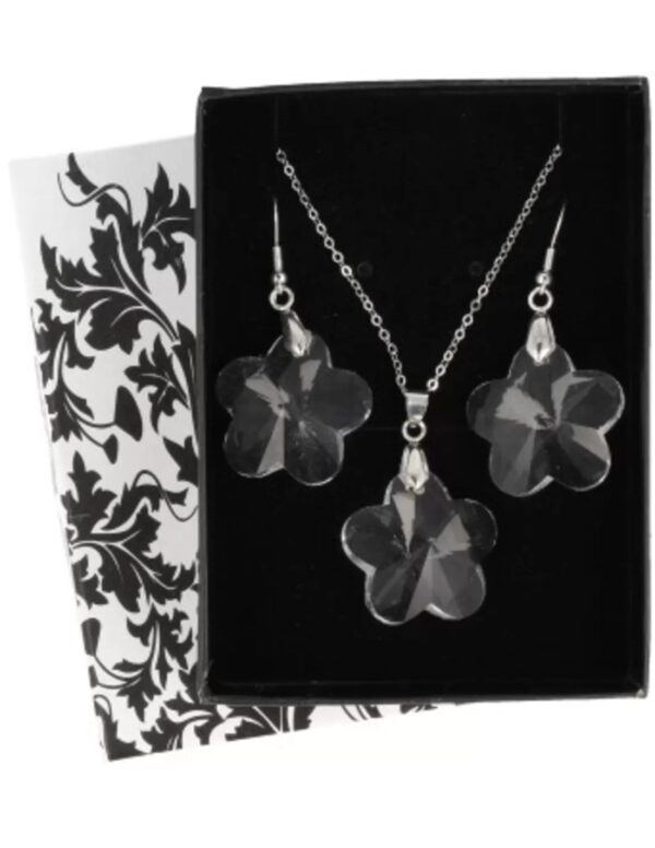 Feng shui bloem hanger / oorbellen set