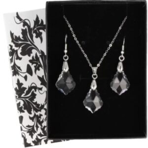 Feng shui blad hanger / oorbellen set