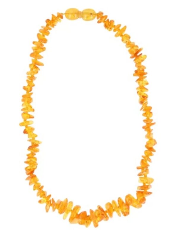 Barnsteen babyketting geel