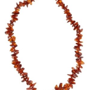 Barnsteen babyketting cognac
