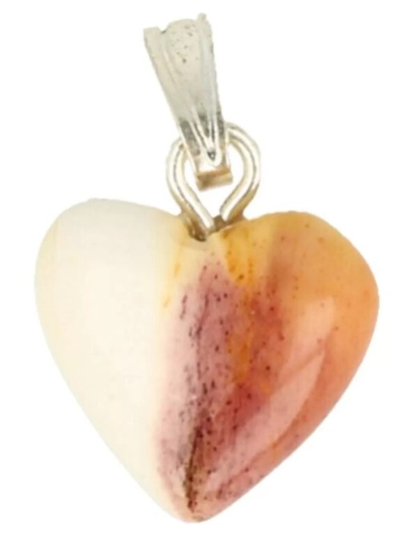 Mokaiet hart hanger 12 mm
