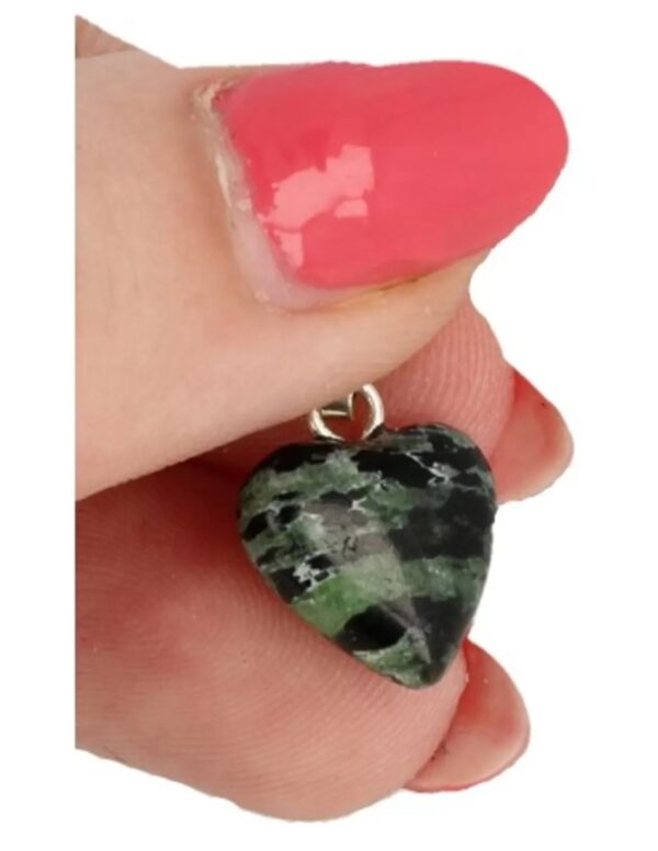 Zoisiet hart hanger 12 mm - Image 3