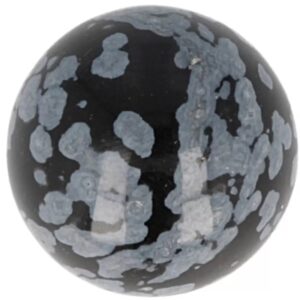 Obsidiaan sneeuwvlok edelsteen bol 20 mm