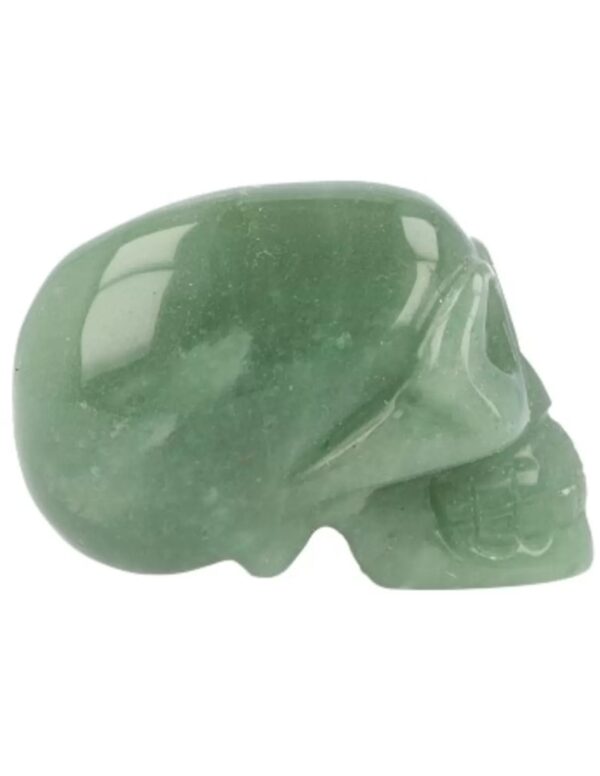 Aventurijn groen traveler schedel 60 mm
