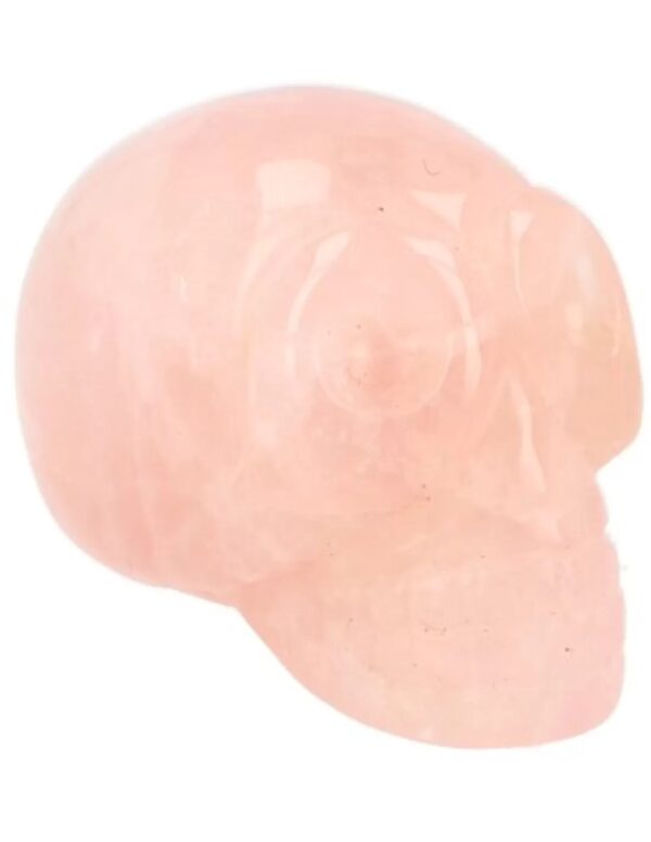Roze kwarts traveler schedel 40 mm - Image 2