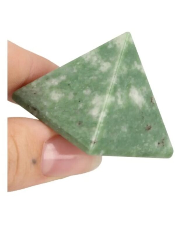 Jade Serpentijn edelsteen piramide 25 mm - Image 2