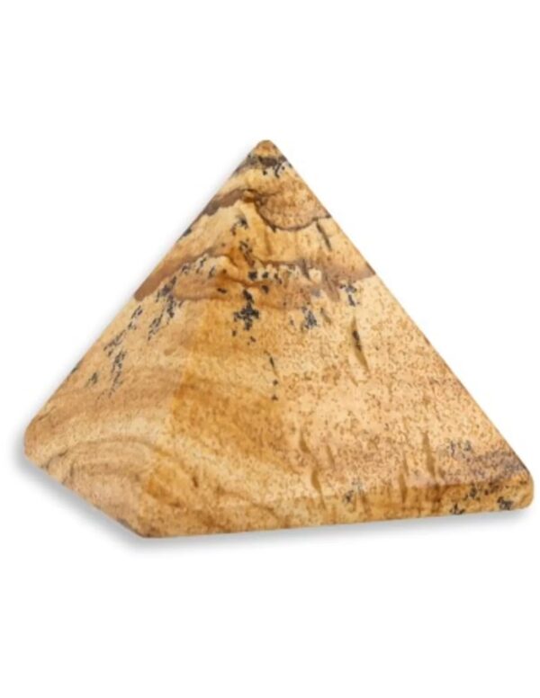 Jaspis landschap piramide 25 mm edelsteen