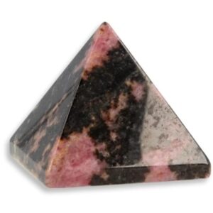 Rhodoniet edelsteen piramide 25 mm