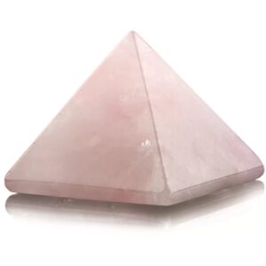 Roze kwarts piramide 25 mm edelsteen