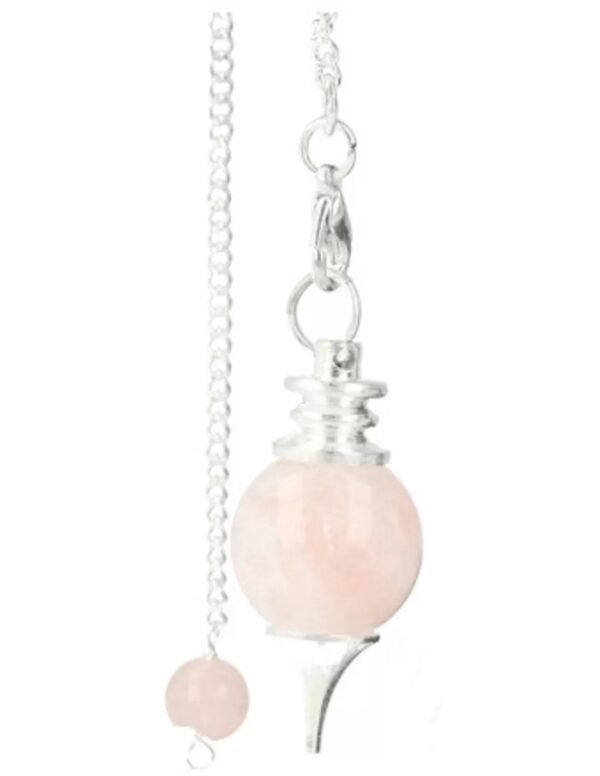 Roze kwarts bolpendel