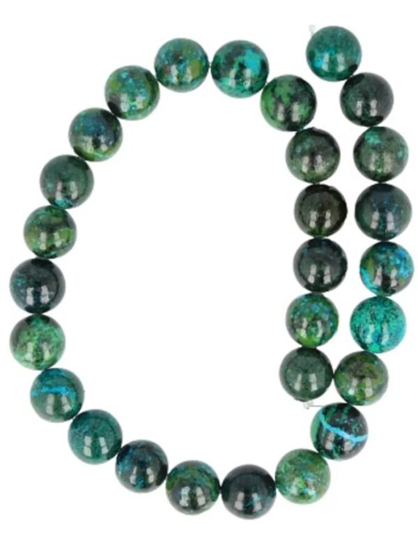 Chrysokolla kralen streng 15 mm