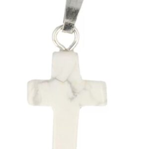 Howliet wit kruis hanger 14 mm