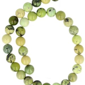 Noorse Jade 12 mm kralen streng (Lizardiet)