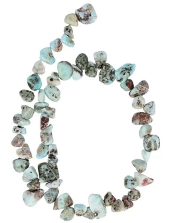 Larimar nugget kralen streng