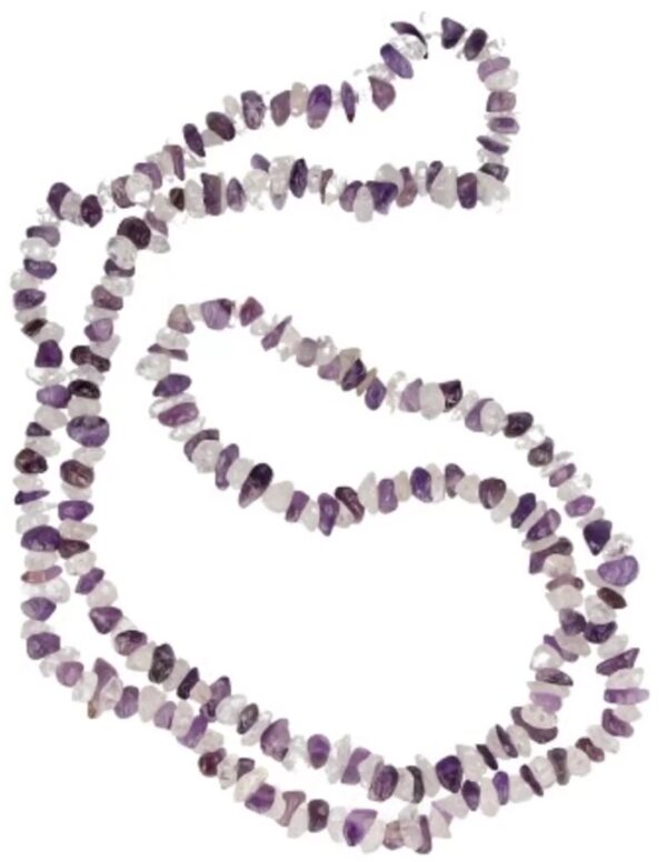 Amethist / Bergkristal splitketting lang - Image 2