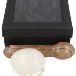 Yoni massage set Bergkristal / Rhodoniet