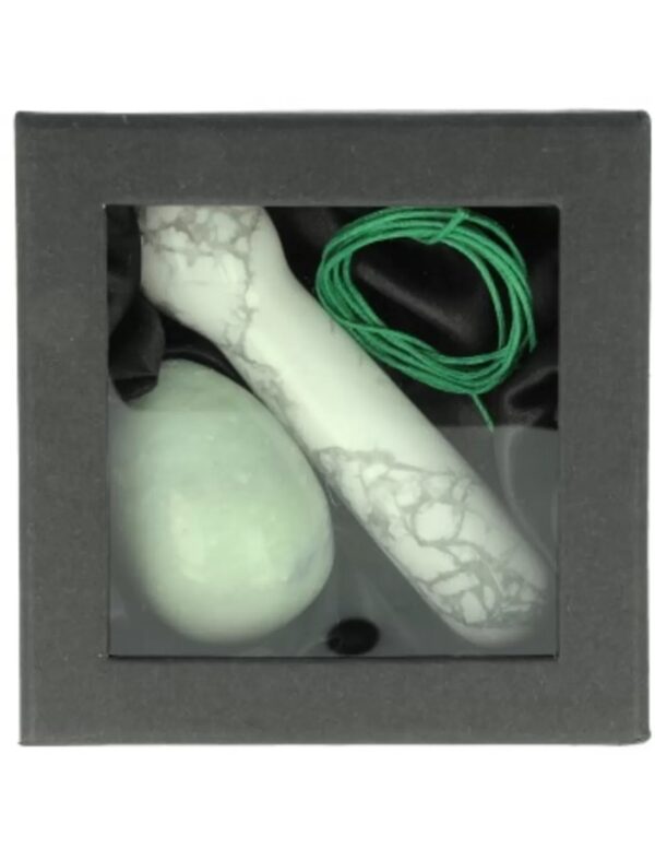 Yoni massage set Chinese Jade / Howliet wit - Image 3