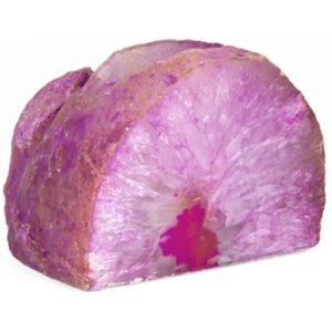 Agaat roze theelichthouder (gekleurd)