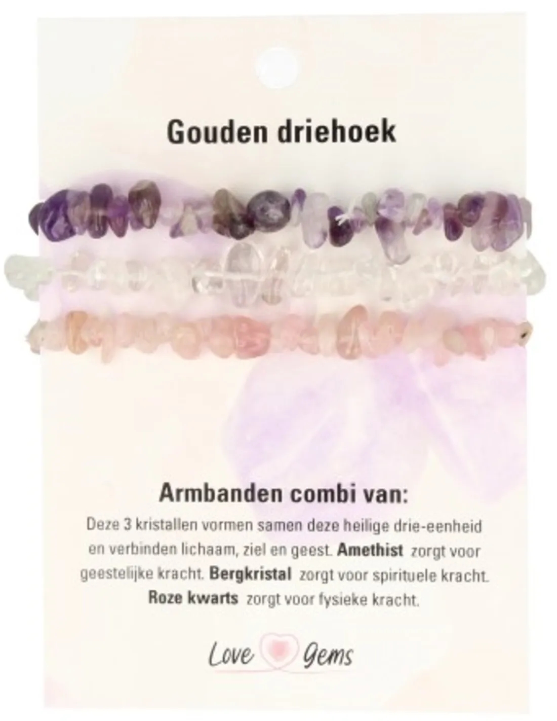 Splitarmband combi Gouden driehoek