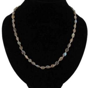 Labradoriet collier ovaal