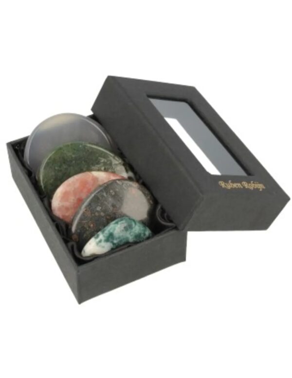 Agaat oplegstenen massage set