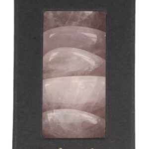 Roze kwarts oplegstenen massage set