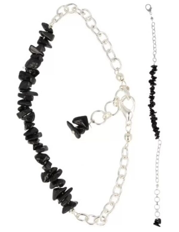 Toermalijn zwart bar armband