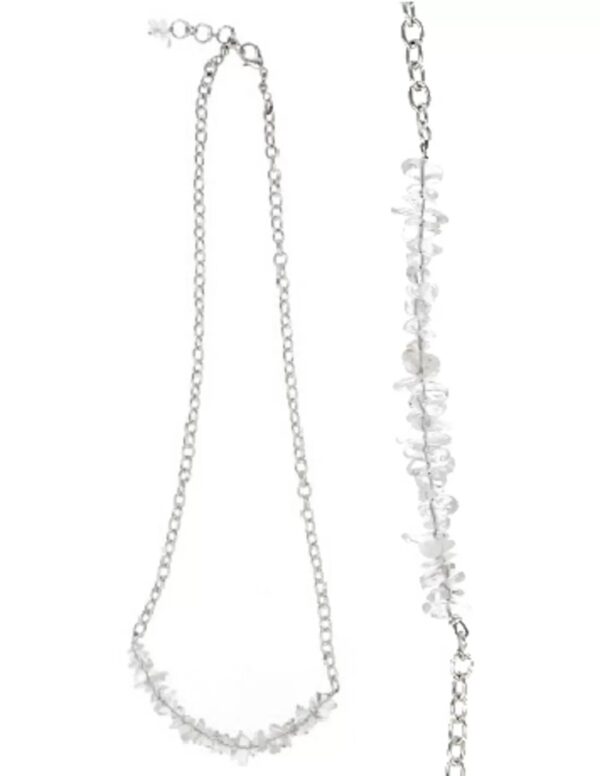 Bergkristal bar ketting