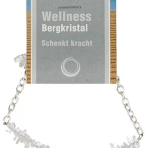 Bergkristal bar armband + kaart