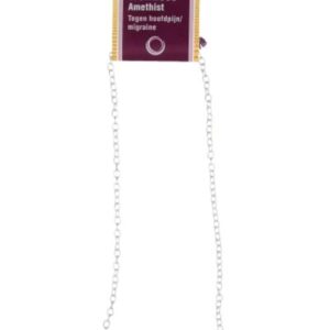 Amethist bar ketting + kaart