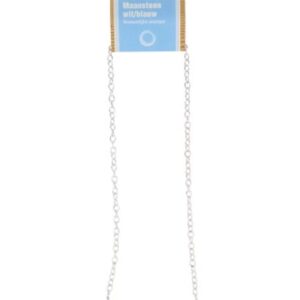 Maansteen regenboog bar ketting + kaart