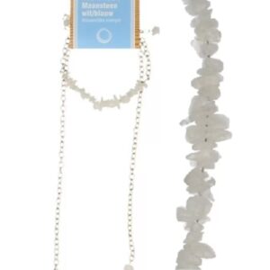 Maansteen regenboog bar sieraden combi