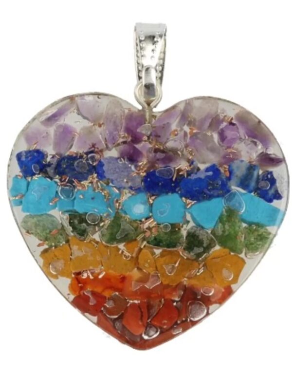Orgonite Chakra hart hanger