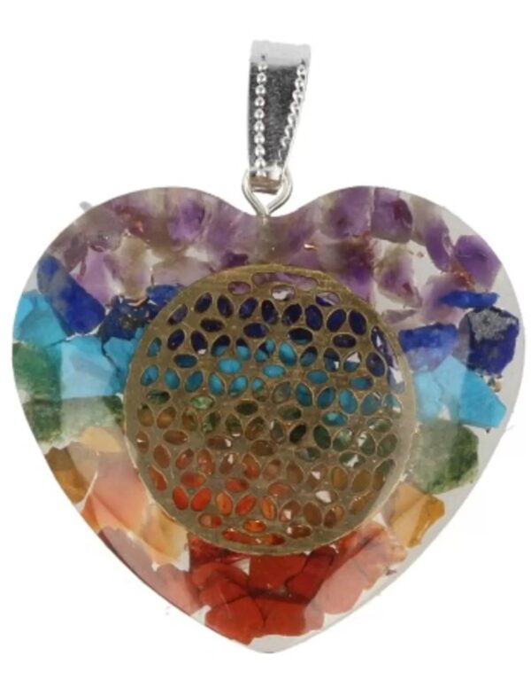 Orgonite Chakra hart hanger - Image 3