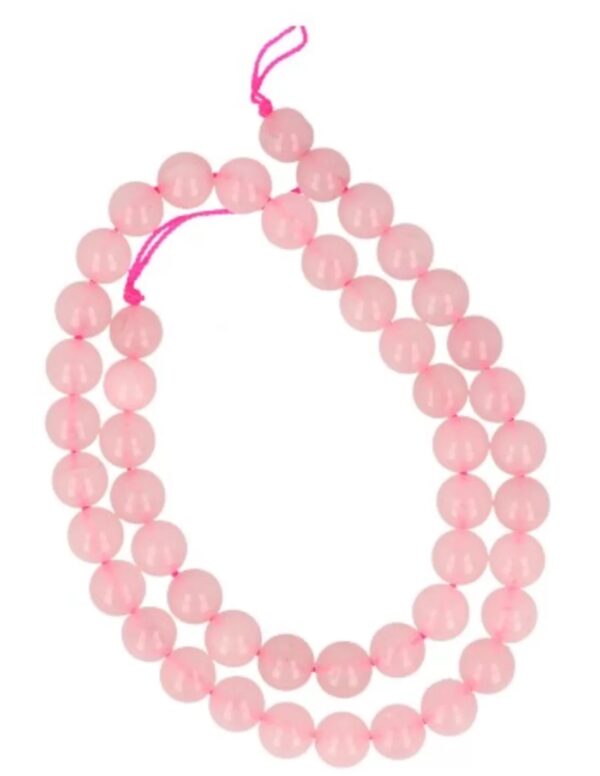 Roze kwarts kralen streng 8 mm