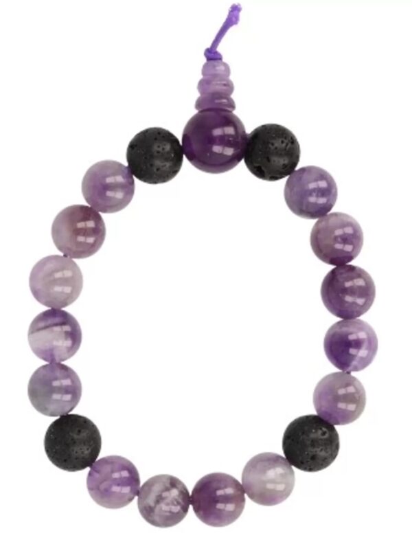 Amethist powerbead mannen armband