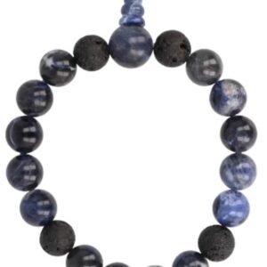 Sodaliet powerbead mannen armband