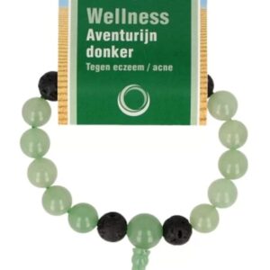 Aventurijn groen powerbead mannen + kaart 21 cm